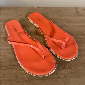 Bebe Vibrant Orange Sandals